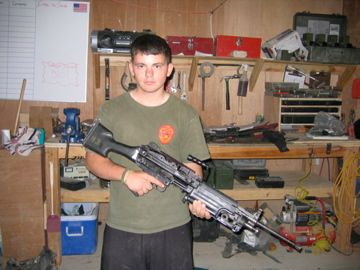 Young US Marine in Iraq